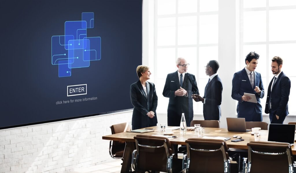 Leading ACA compliance platform 2025 helping businesses manage Affordable Care Act reporting and HR compliance in a corporate meeting environment