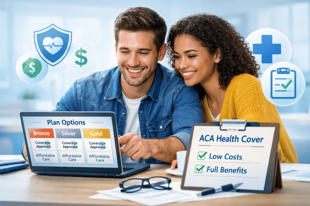 ACA Health Cover plan comparison showing affordable healthcare options and coverage benefits